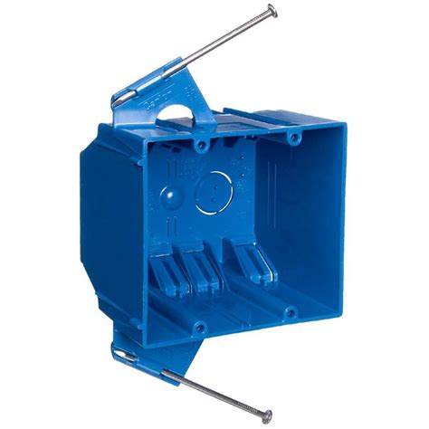 dimensions of a two gang junction box|shallow 2 gang outlet box.